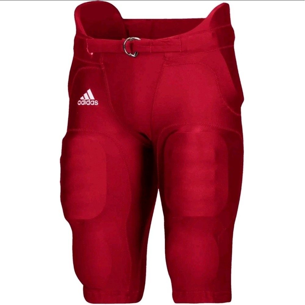 Adidas Climalite‎ Audible Integrated Red Football Pant Size Adult Large New